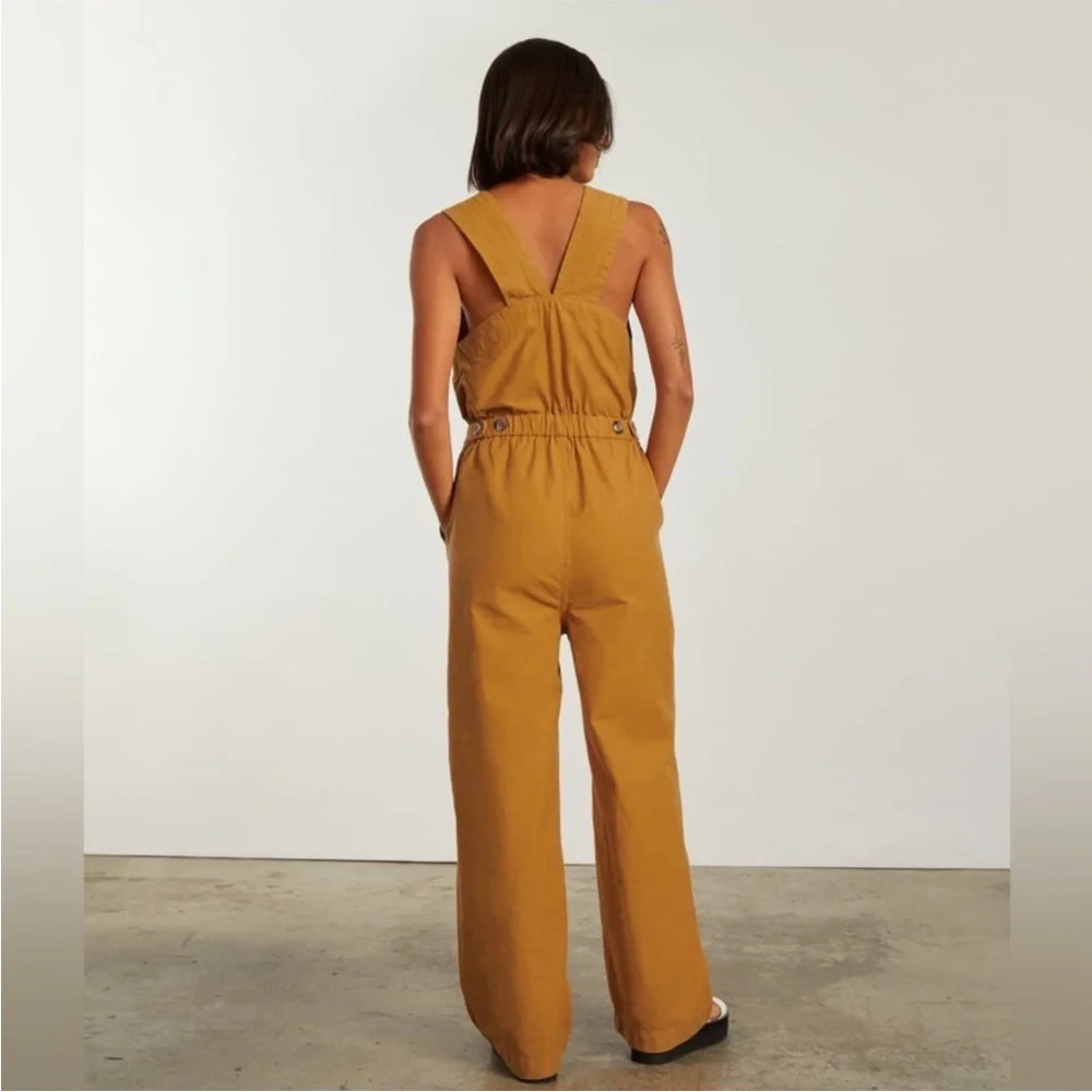 Everlane The Fatigue Apron Jumpsuit Sleeveless‎ Utility Amber 12